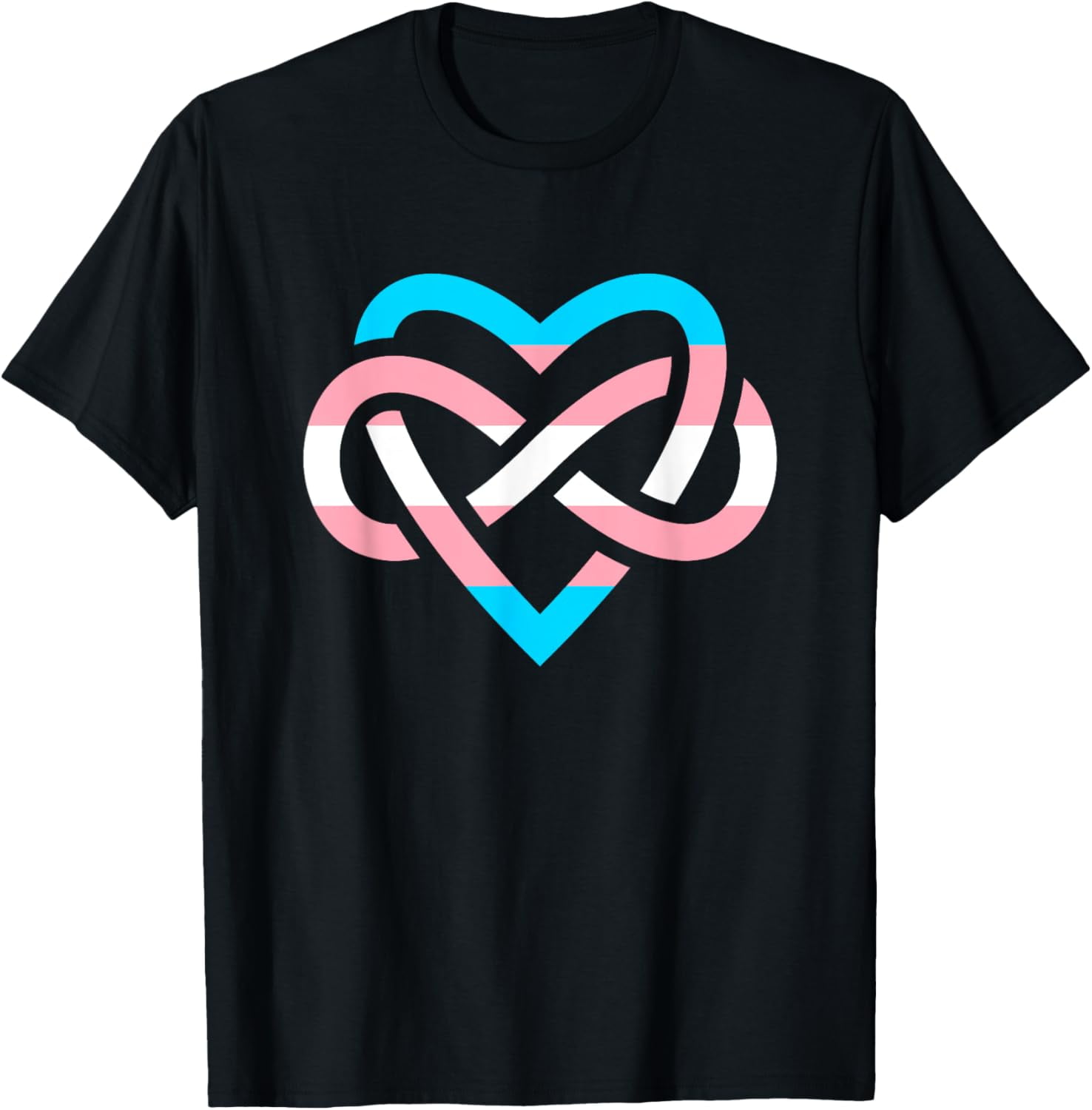 Trans Poly Transexual Flag Polyamory Infinity Symbol TShirtM