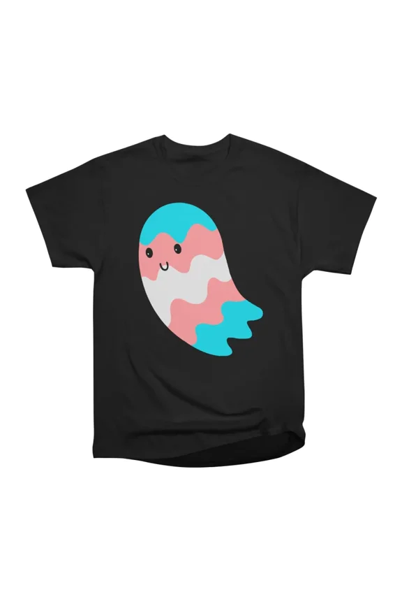 Trans Pride Ghost T-Shirt Tee Gift For Him Merch For Her Apparel For Friend