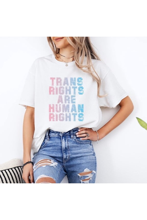 Trans Righ Pride S1Hirt - RainB1Ow Equality T1EE