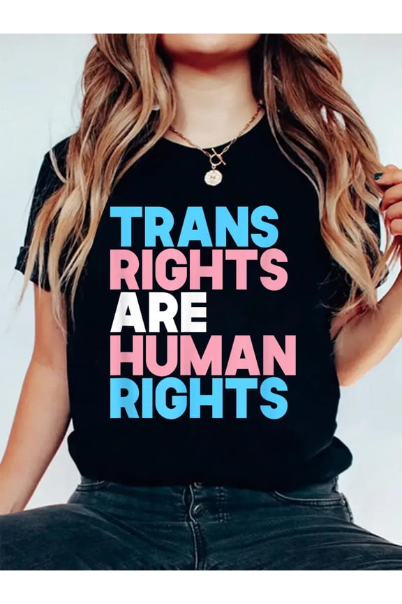 Trans Right are Human Rights Shirt Transgender LGBTQ Pride T-Shirt