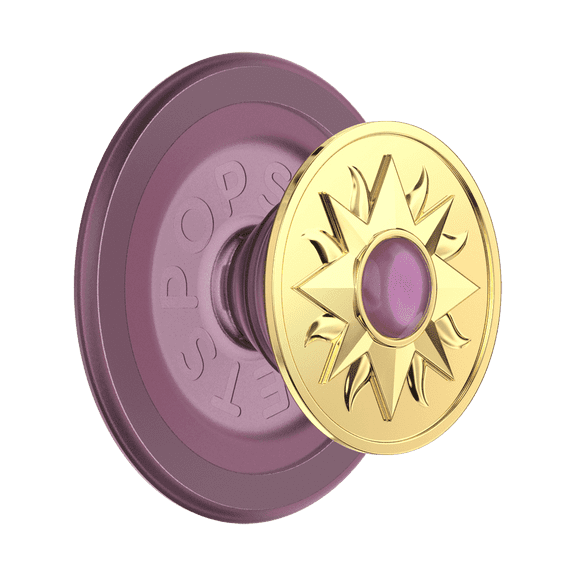 PopSockets MagSafe Phone Grip with Kickstand and Swappable Top - Anamel Sun Jewel Mauve