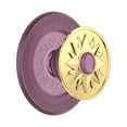 thumbnail image 1 of PopSockets Phone Grip for MagSafe, Magnetic Holder, Phone Stand, Gold - Enamel Sun Jewel Mauve, 1 of 11