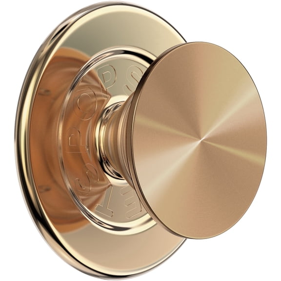 PopSockets PopGrip for MagSafe: Grip and Stand for Phones and Devices - Aluminum Radial Gold