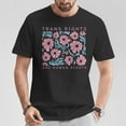 thumbnail image 1 of Trans Rights Are Human Rights Floral LGBTQ Pride Transgender Unisex T-Shirt, Equality and Love Support Gift, 1 of 5