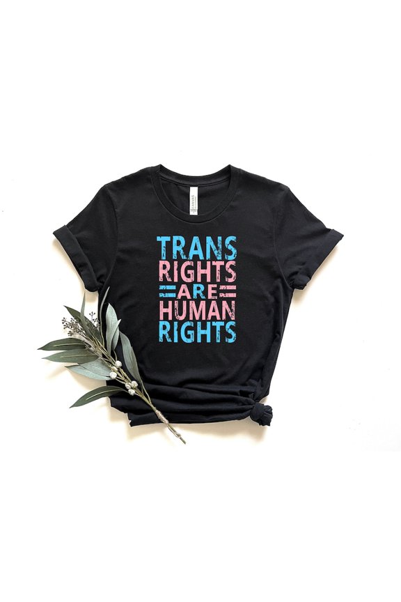 Trans Rights Are Human Rights T-Shirt, LGBTQ Equality Shirt, Pride Month Tee, Support Trans Community Gift Shirt