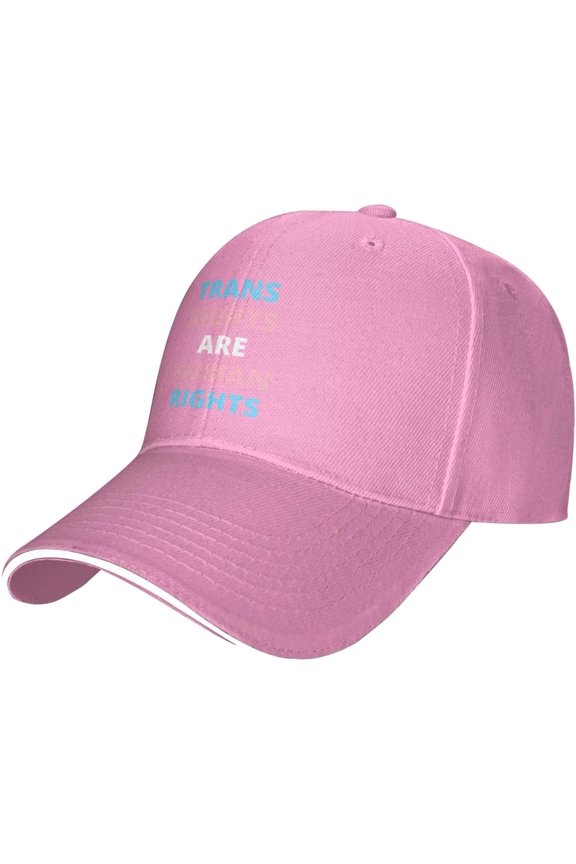 Trans Rights are Human Rights LGBT Baseball Cap Men Hats Sun hat for Women Cowboy hat Dad Hat Trucker hat Black