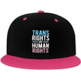 thumbnail image 1 of Trans Rights are Human Rights LGBT Trucker Hat Baseball Cap Women Men Dad Hat Adjustable Snapback Hat Cowboy Hat White, 1 of 8