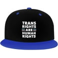 thumbnail image 1 of Trans Rights are Human Rights Transgender LGBT Gifts Trucker Hat Baseball Cap Women Men Dad Hat Snapback Hat White, 1 of 8
