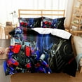 thumbnail image 1 of Trans formers Duvet Cover Set, Cartoon Trans formers Bedding Set for Girls Boys, 1 Trans formers Quilt Cover + 2 Pillowcases Cover Set, 1 of 2