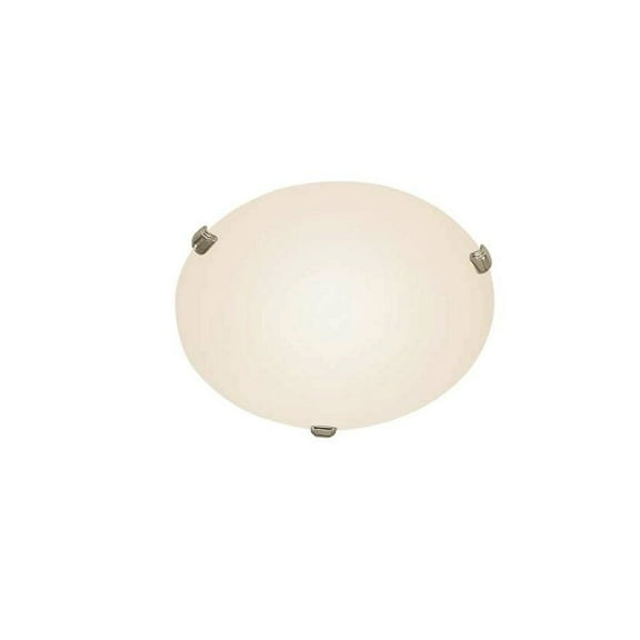 58707 WH-Trans Globe Lighting-Back to Basics - Three Light Medium Flush Mount with 3 Clip-White Finish