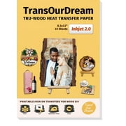 TransOurDream Tru-Wood Transfer Paper Inkjet 1.0 (10 Sheets 8.5x11")