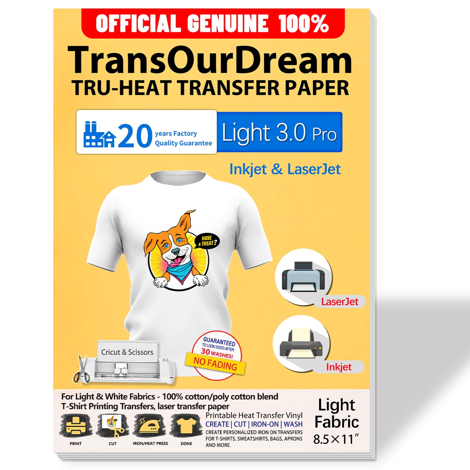 Inkjet Heat Transfer Paper 11x17 For Inkjet Printer Iron On Blue Line For  Dark Fabric 100 Sheets*