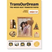 TransOurDream Tru-Wood Transfer Paper Inkjet 1.0 (10 Sheets 8.5x11")