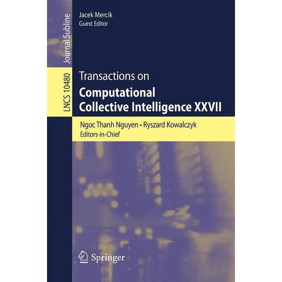 Transactions on Computational Collective Intelligence XXVII, (Paperback)