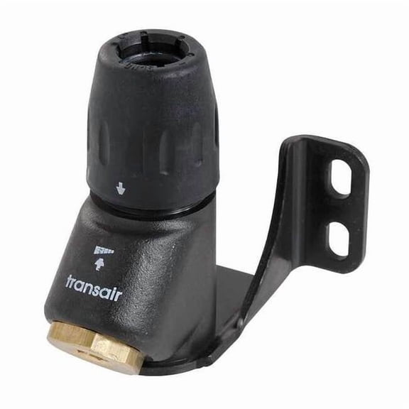 Transair Fitting, Brass, Black 6640 25 22GR