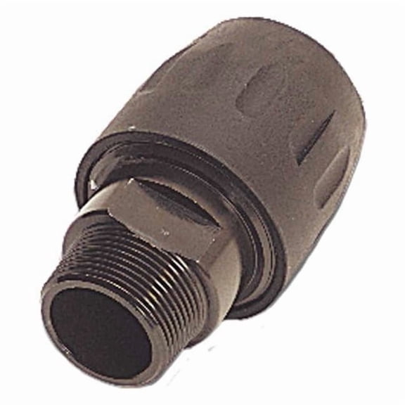 Male Threaded Connector, Polyamide, Black 6605 40 43GR