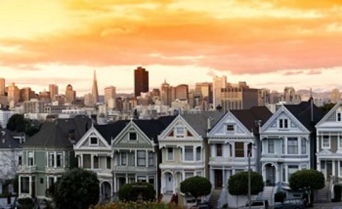 Transamerica Pyramid San Francisco California Canvas Art - Panoramic Images (20 x 12)