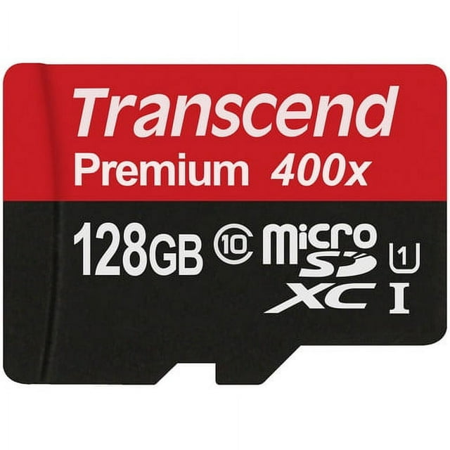 Transcend 128GB Premium microSDXC UHS-I Memory Card with SD Adapter #TS128GUSDU1