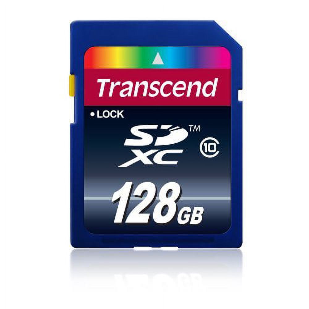 Transcend 128GB SDXC Class 10 Flash Memory Card (TS128GSDXC10) - image 1 of 2