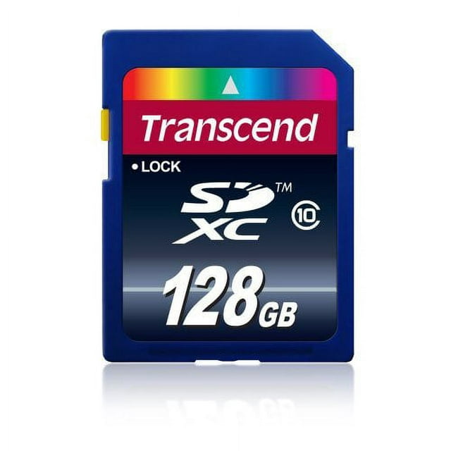 Transcend 128GB SDXC Class 10 Flash Memory Card (TS128GSDXC10)