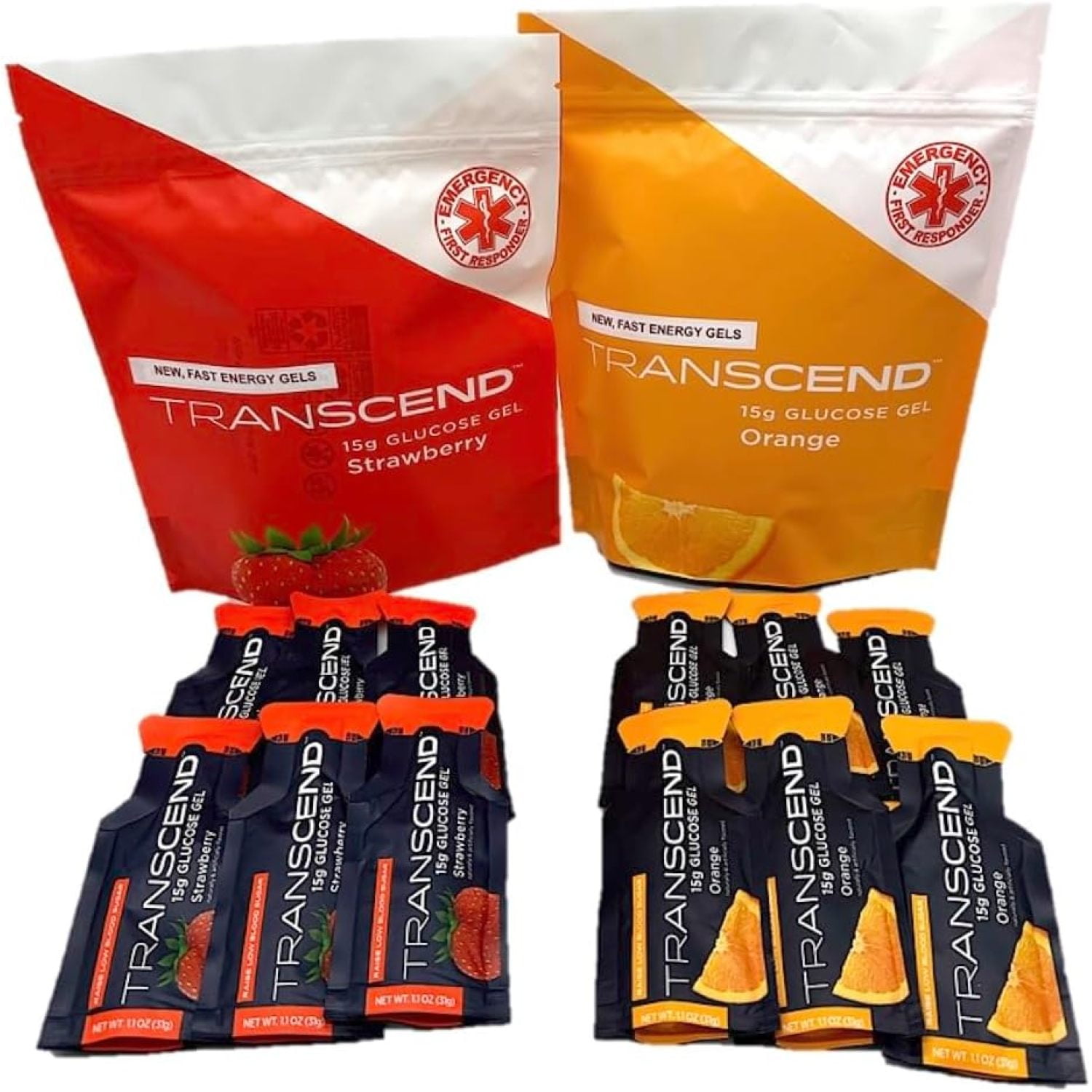 Transcend 15g Orange Glucose Gels In 3-Packs (6 - Foto 13