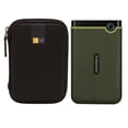 thumbnail image 1 of Transcend 2TB USB 3.1 Storejet 25M3 Portable Hard Drive (Military Green) + Case, 1 of 8