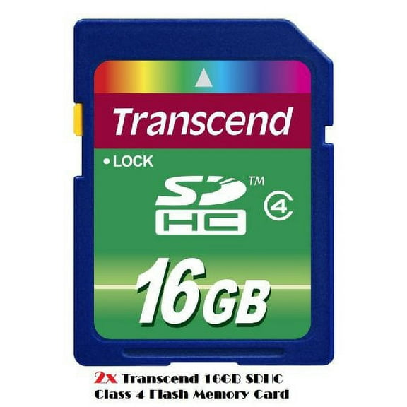 Transcend 2X Transcend 16Gb Sdhc Class 4 Flash Memory Card Flash_Memory