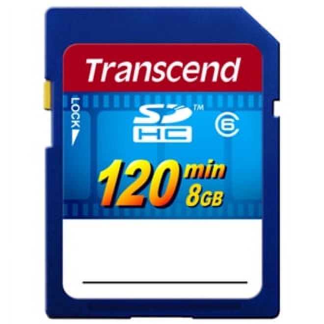Transcend 8GB Secure Digital High Capacity (SDHC) Card, Class 6