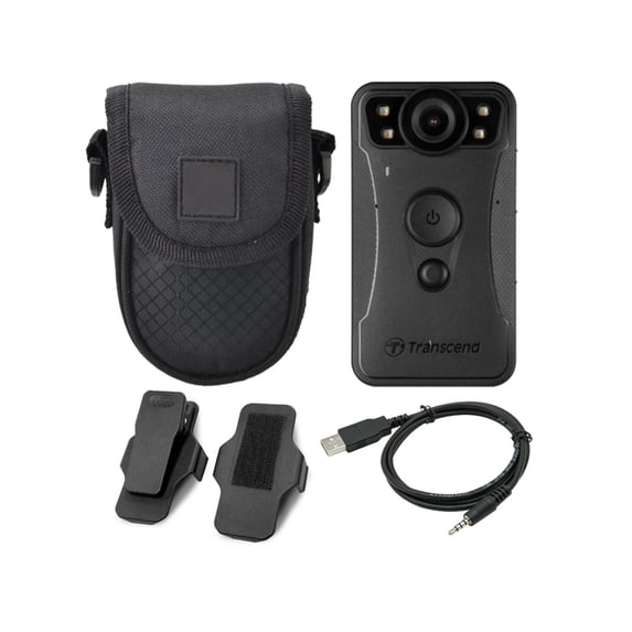 Transcend DrivePro Body 30 1080p HD Wi-Fi Video Camera Camcorder + Case