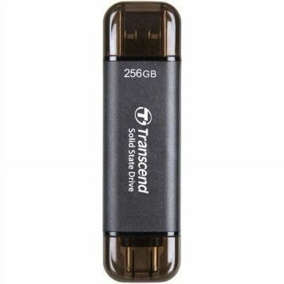 Transcend ESD310C 256 GB Portable Solid State Drive, External, Black