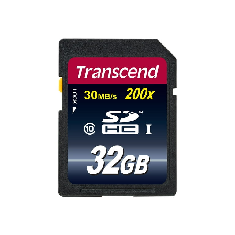 Transcend - Flash memory card - 32 GB - Class 10 - SDHC - Walmart.com