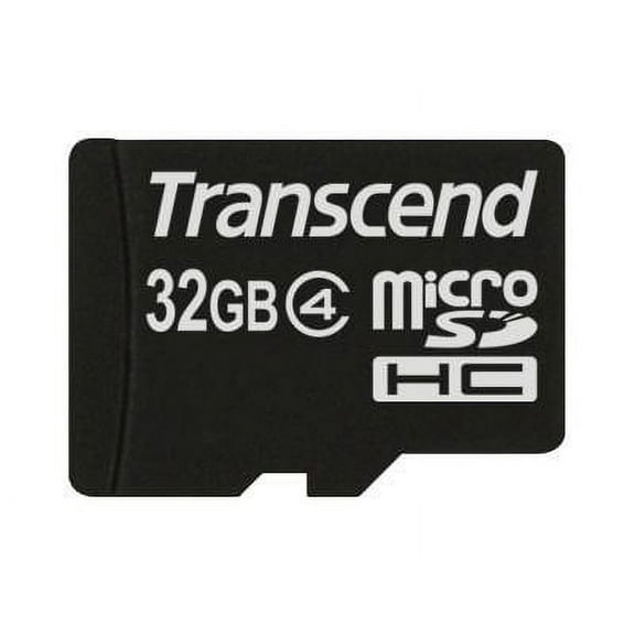Transcend - Flash memory card (microSDHC to SD adapter included) - 32 GB - Class 4 - microSDHC
