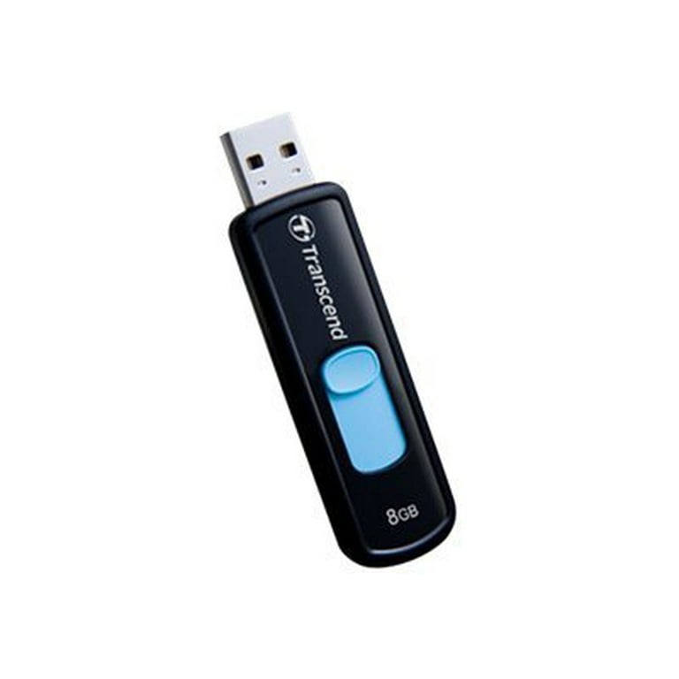 Transcend JetFlash 500 - USB flash drive - 8 GB - USB 2.0 - blue