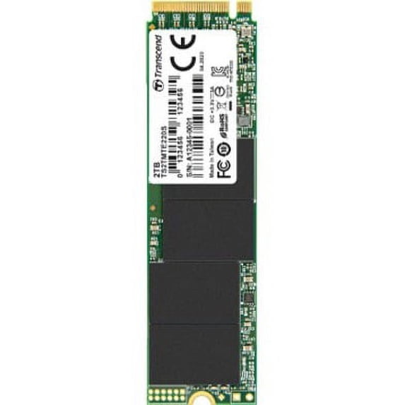Transcend MTE MTE220S 2 TB Solid State Drive, M.2 2280 Internal, PCI Express NVMe (PCI Express NVMe 3.0 x4)