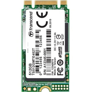 Transcend - トランセンド M.2 2242 PCIe 512GB TS512GMTE452T 512GB Transcend MTE452T M.2 2242 PCIe Gen3x2 SSD 3D TLC