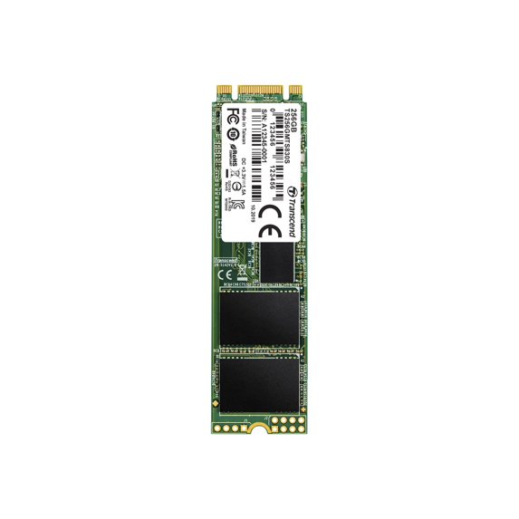 Transcend MTS830S - SSD - 256 GB - internal - M.2 2280 - SATA 6Gb/s