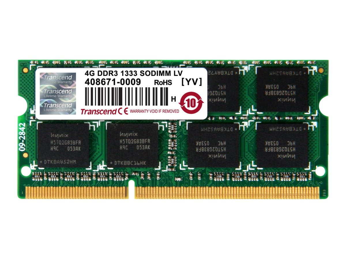 Transcend DDR3 SODIMM 1333 8GB Transcend - DDR3 - module - 1 GB - SO-DIMM 204-pin - 1333 MHz