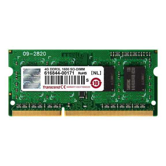 Transcend TS512MSK64W6H 4GB DDR3L 1600 SO-DIMM 1Rx8 Memory