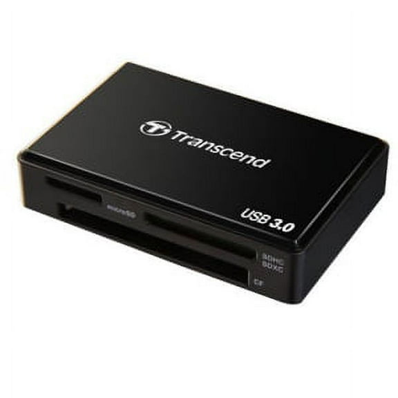 Transcend USB 3.0 Super Speed Multi-Card Reader for SD/SDHC/SDXC/MS/CF Cards (TS-RDF8K),Black