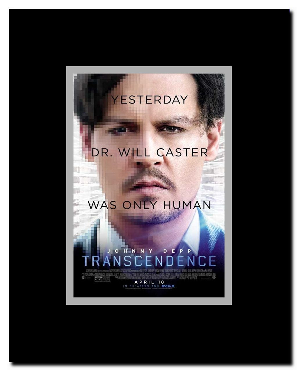 Transcendence Framed Movie Poster