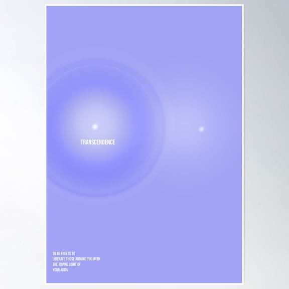 Transcendence Poster Wall Art, Modern Wall Decor, 24x36 UNFRAMED