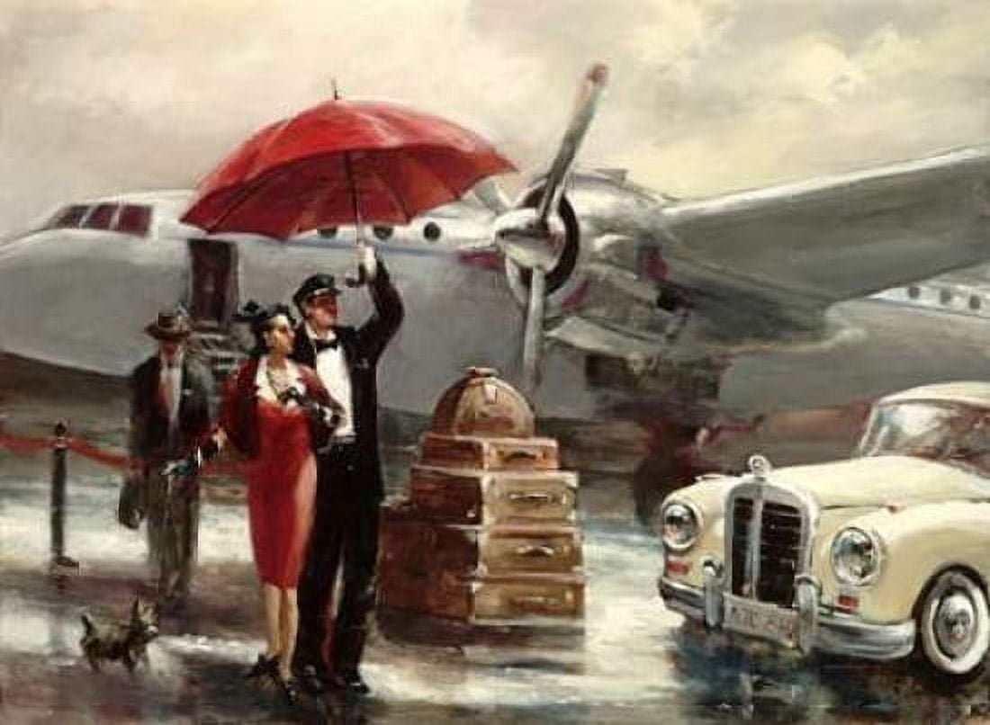 Transcontinental Flight Canvas Art - Brent Heighton (18 x 24)