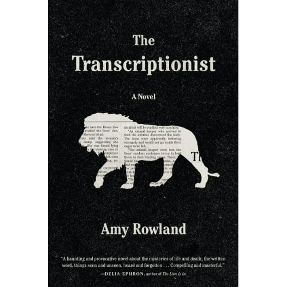 Pre-Owned The Transcriptionist (Hardcover) by Amy Rowland
