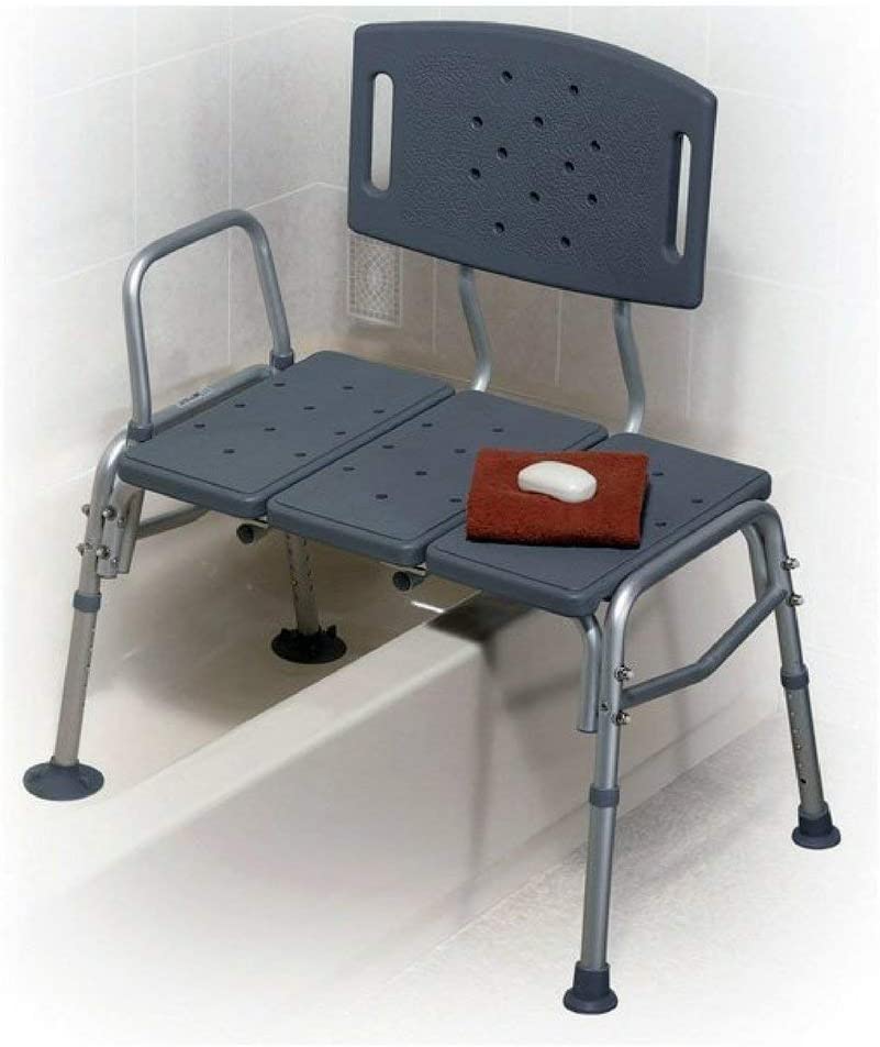 Transfer Bench Adjustable Height 500 Lbs, Heavy Duty Bariatric Tub