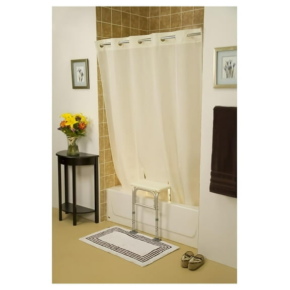 Transfer Bench Shower Curtain Beige