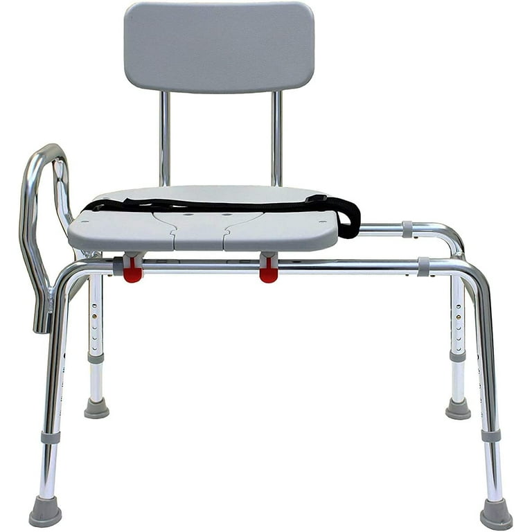 Free Shipping Transfer Bench Sliding with Cut Out Adjustable Height Legs Include Seat Belt Lightweight Plastic Benches for Bath Tub and Shower with Back Non Slip Seat Walmart