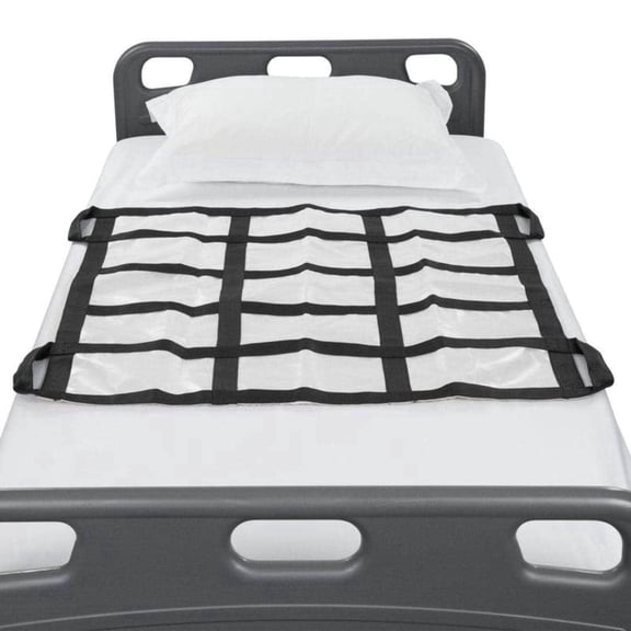 Vive Transfer Blanket with Handles 35” x 34” - Bed Positioning Pad, Straps - Reusable, Washable Patient Lifting Device Body Lift, Turning, Sliding Moving