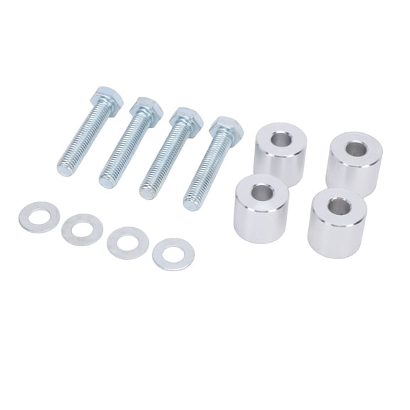 Transfer Case Drop Down Spacer Kit for Jeep Cherokee XJ 1984-2001, Silver Steel, Durable Vibration Reduction Upgrade (10 inches / 25.4 cm)