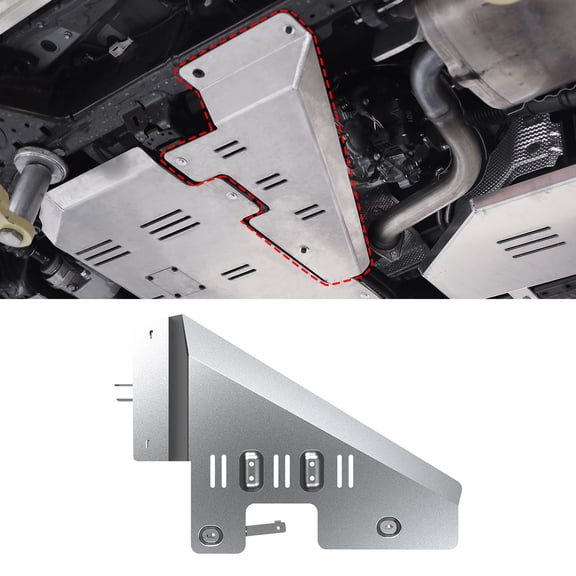 Transfer Case Skid Plate for Toyota Land Cruiser 250 2024 2025 2026,Made of 5mm Aluminum,Lightweight and Anti-corrosion
