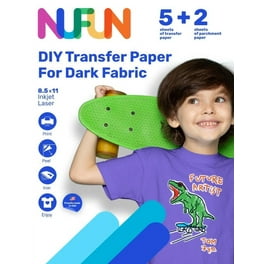  TransOurDream Tru-Iron on Heat Transfer Paper for Dark Fabric  (15 Sheets, 11x17) T Shirt Transfers Paper for Inkjet Printer Printable  Heat Transfer Vinyl for T-Shirts (D1-1117-15)